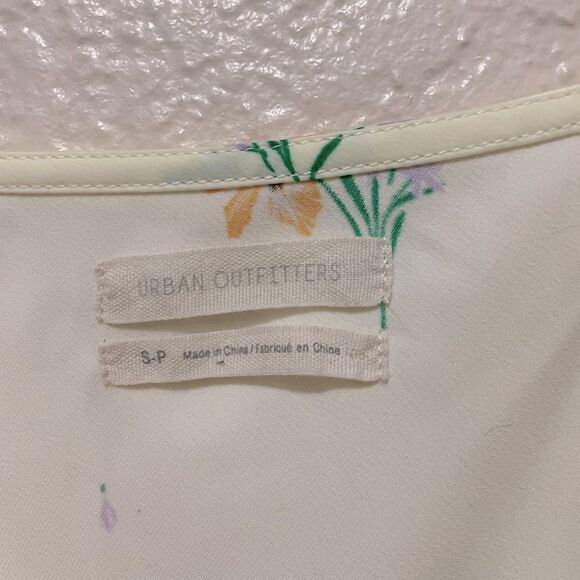 Urban Outfitters‎ Kelly Surplice Midi Yellow Floral Slip Dress Size Small - Picture 8 of 11